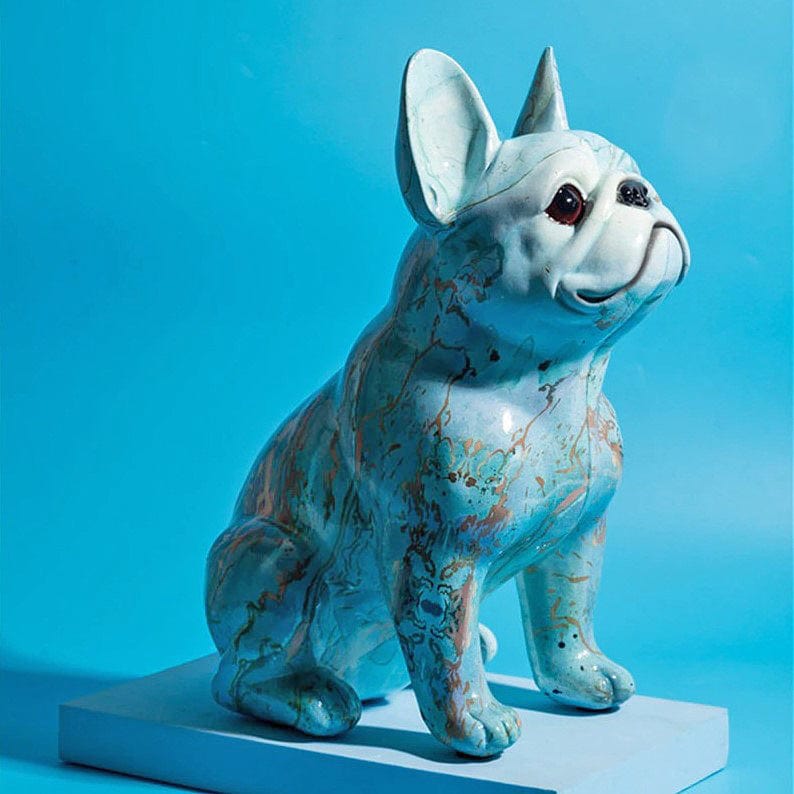 Marbled Bloom Frenchie Statue SPEEDY KOALA