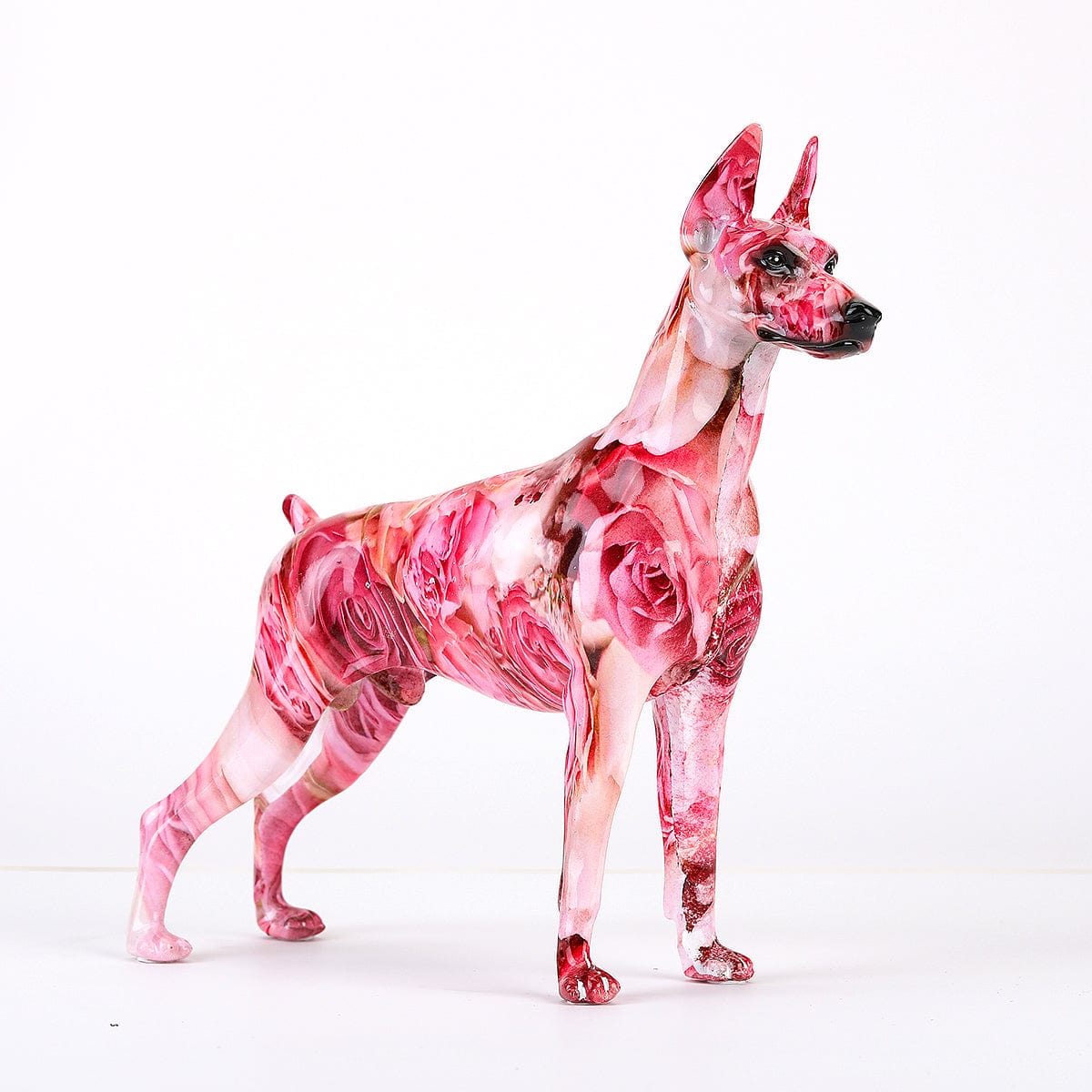 Graffiti Doberman Statue