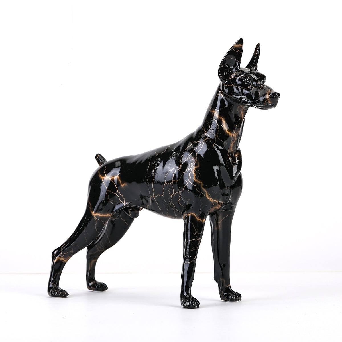 Graffiti Doberman Statue