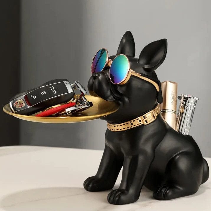 Frenchie Showcasing Statue