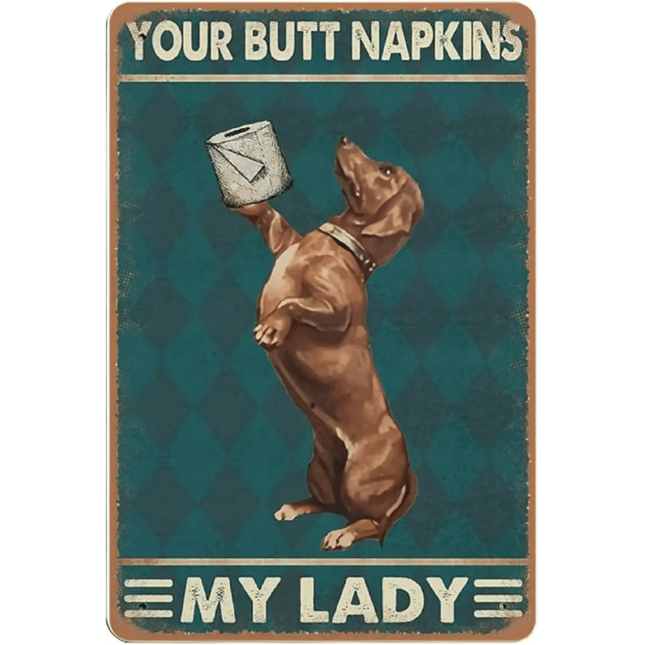 Dachshund Tin Sign Wall Decor