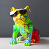 Fluorescence Stylish Bulldog Statue