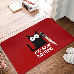Sneaky Cat Welcome Mat