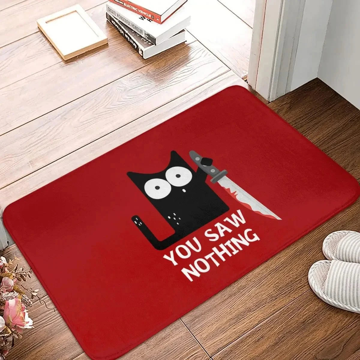 Sneaky Cat Welcome Mat