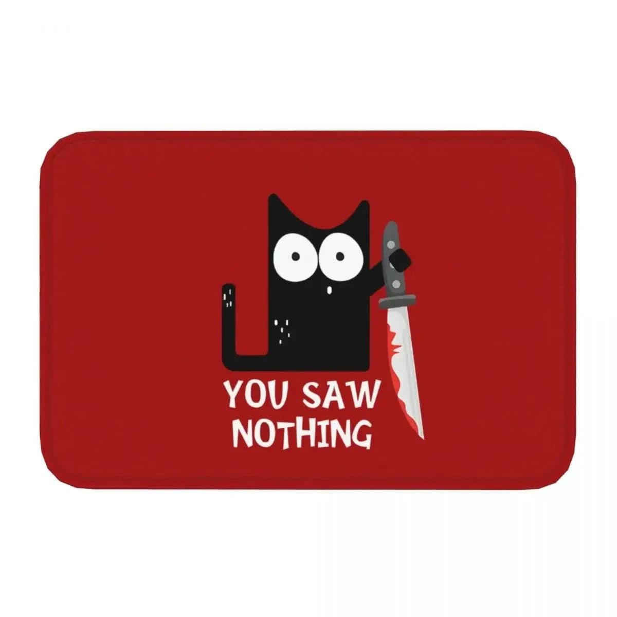 Sneaky Cat Welcome Mat