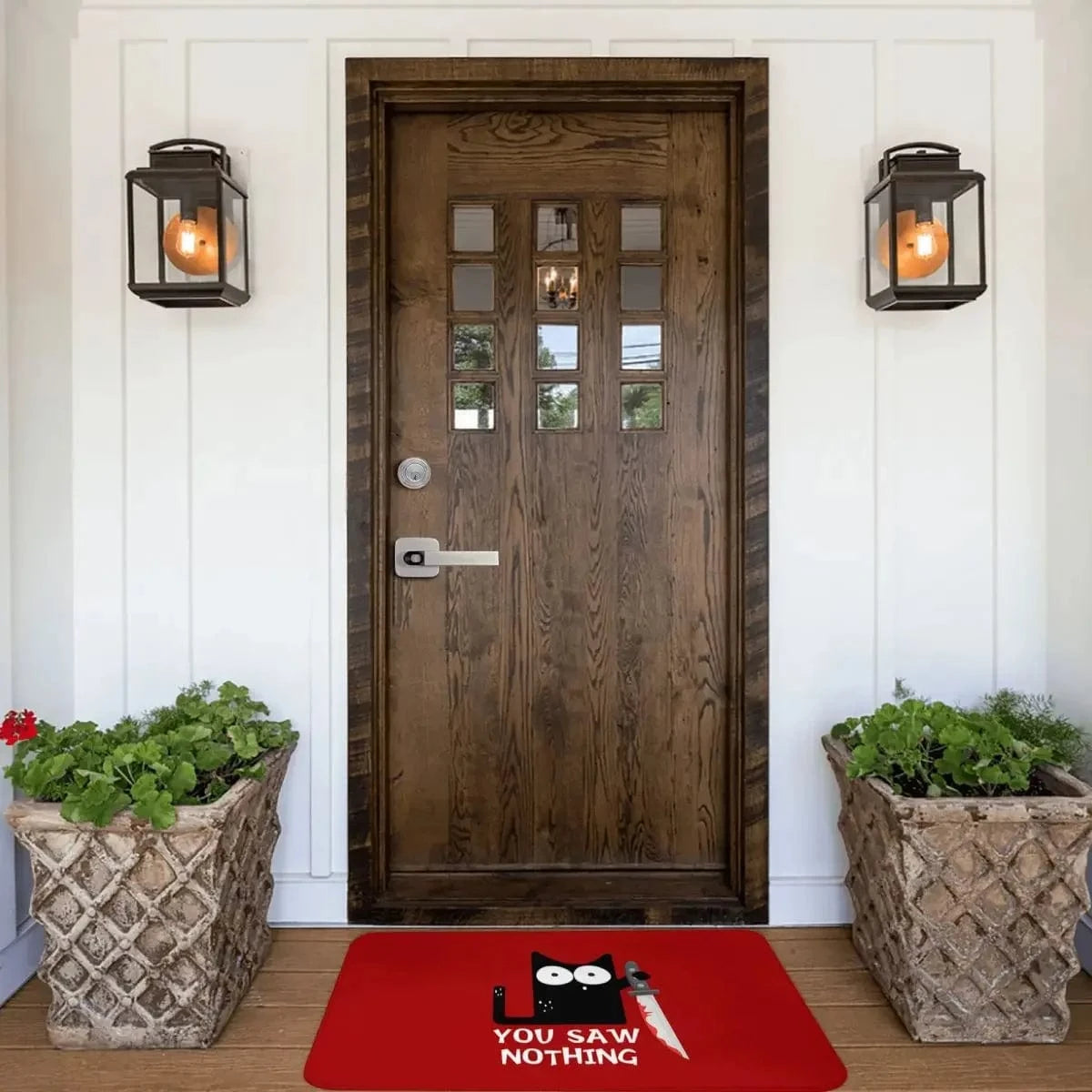 Sneaky Cat Welcome Mat