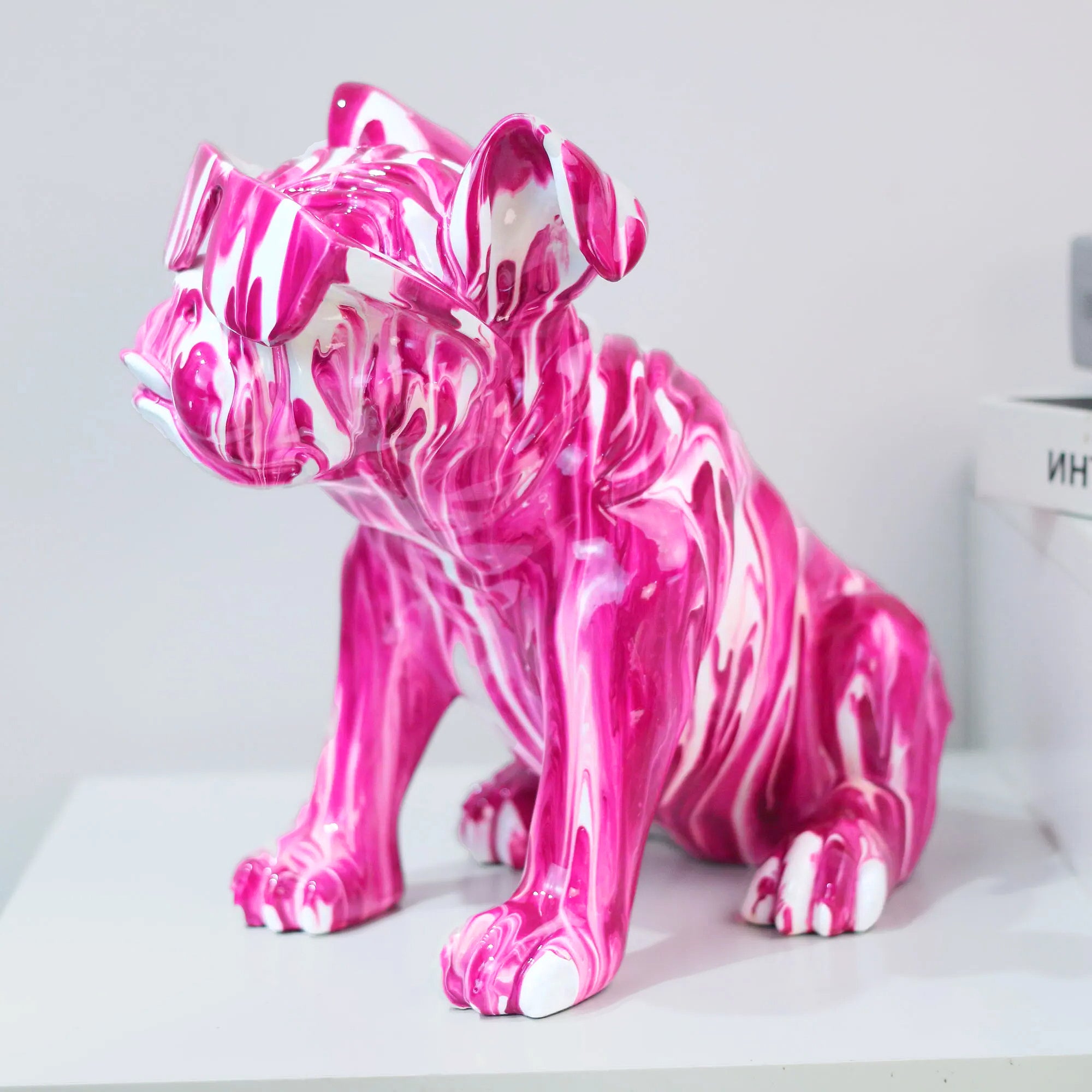 Flamboyant Bulldog Statue