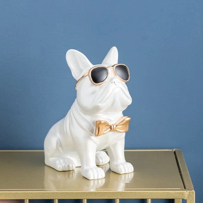Frenchie Coin Bank Statue