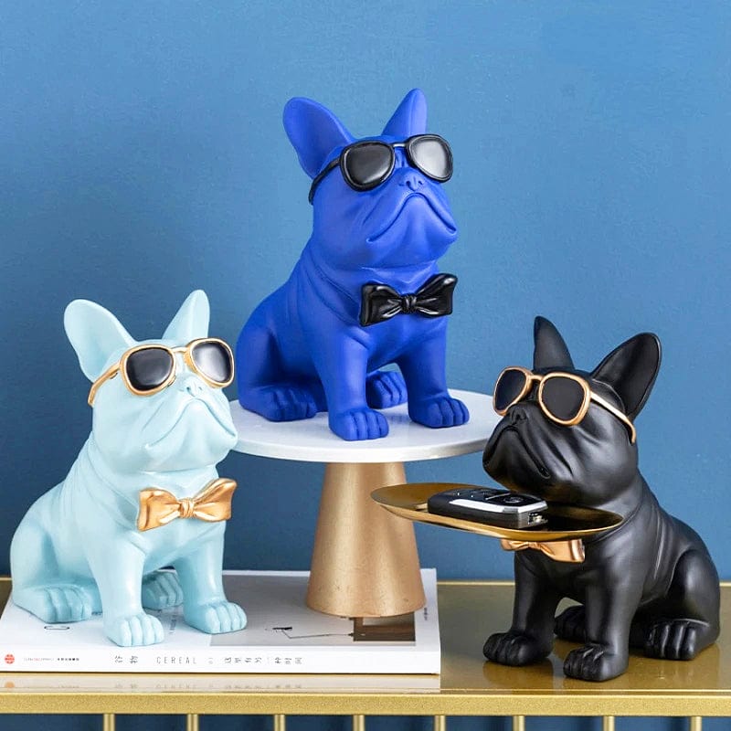 Frenchie Coin Bank Statue
