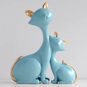 Affectionate Cat Statues
