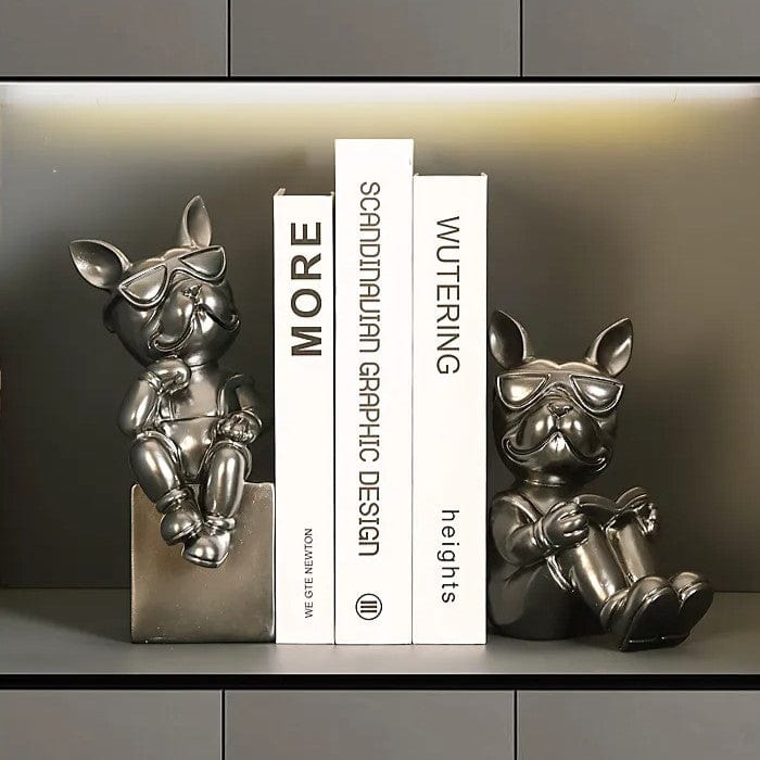 Frenchie Study Buddy Statues