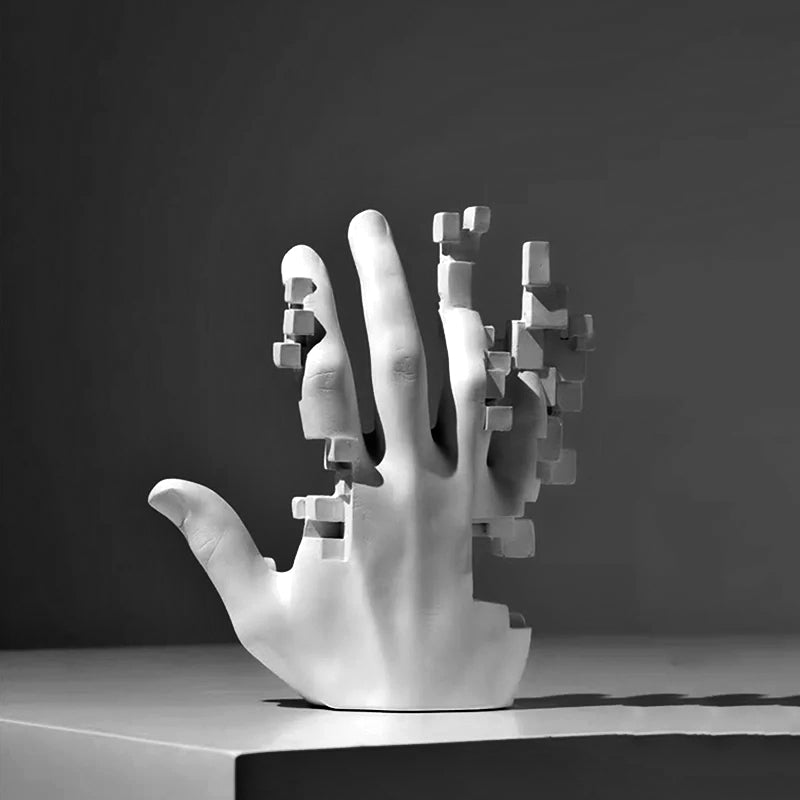 3D Mosaic Hand Sculpture