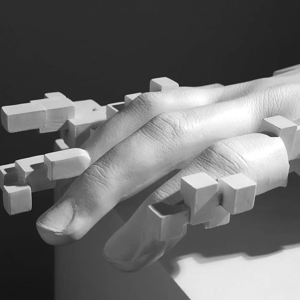 3D Mosaic Hand Sculpture