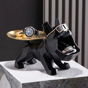 Frenchie Geometric Butler Statue