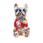 Marbled Bloom Frenchie Statue