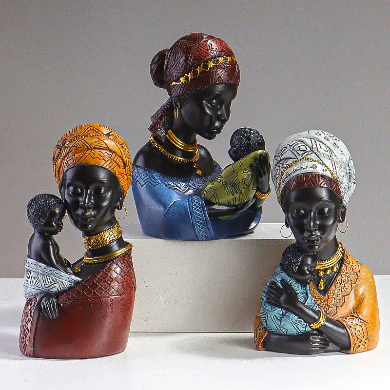 African Motherly Figurines