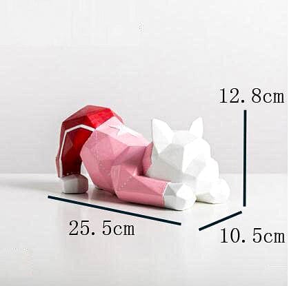 Playful French Bulldog Statue