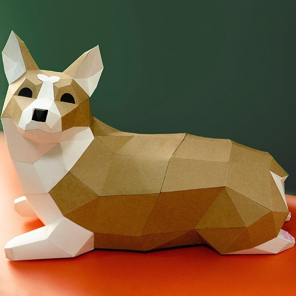 Corgi 3D Low Poly Craft
