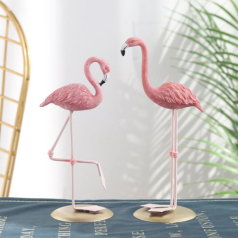 Flamingo Simulation Figurines