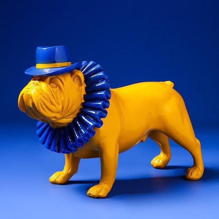 Punk Style Bulldog Statue