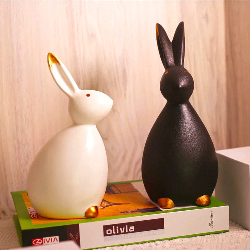 Porcelain Rabbit Figurines