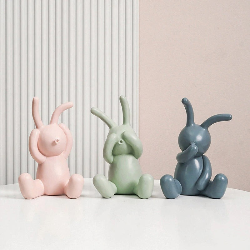 Proactive Rabbit Figurines