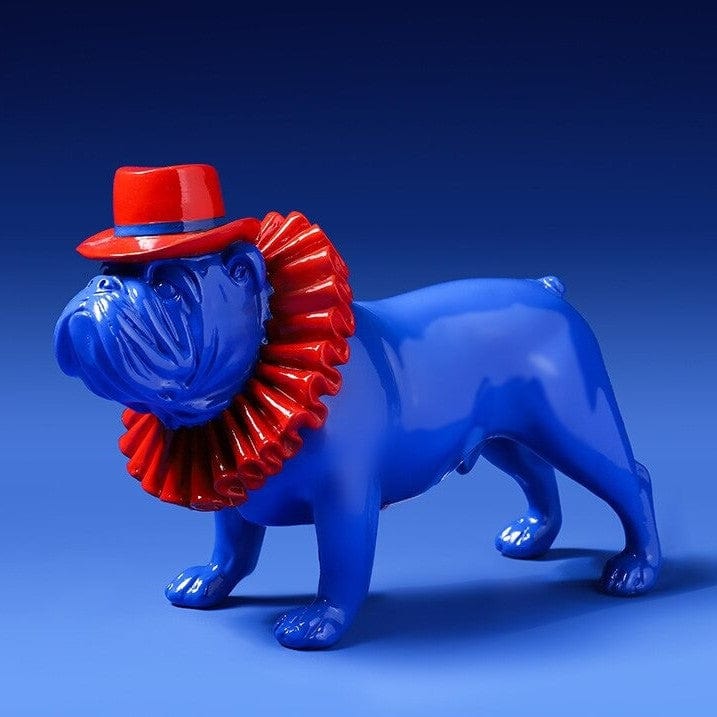 Punk Style Bulldog Statue