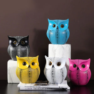 Flamboyant Owl Figurines