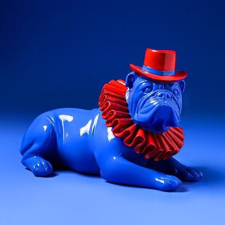 Punk Style Bulldog Statue