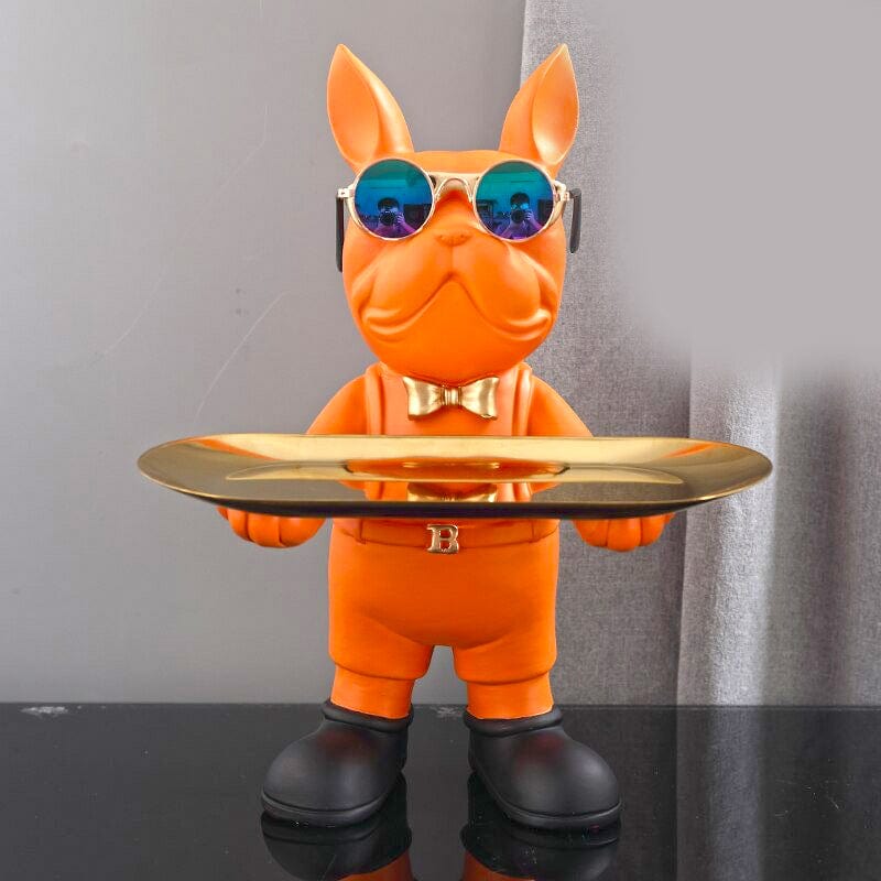 French Bulldog Butler Statue