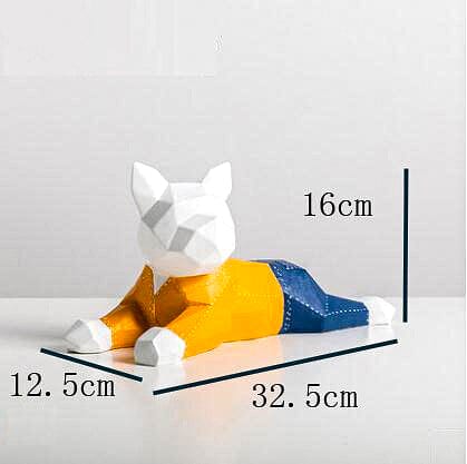 Playful French Bulldog Statue