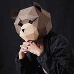 3D Low-Poly Head Mask Papercraft