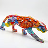 Abstract Painted Leopard Statue