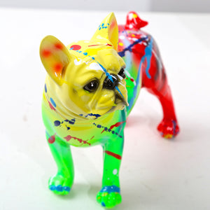 Fluorescence French Bulldog Statue