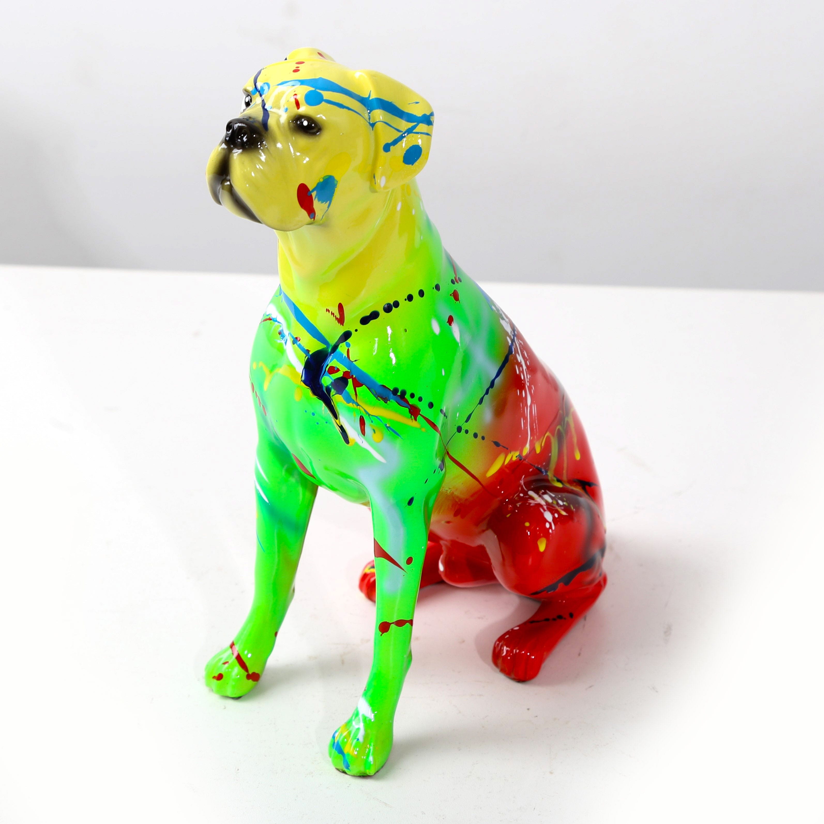 Fluorescence Boxer Statue