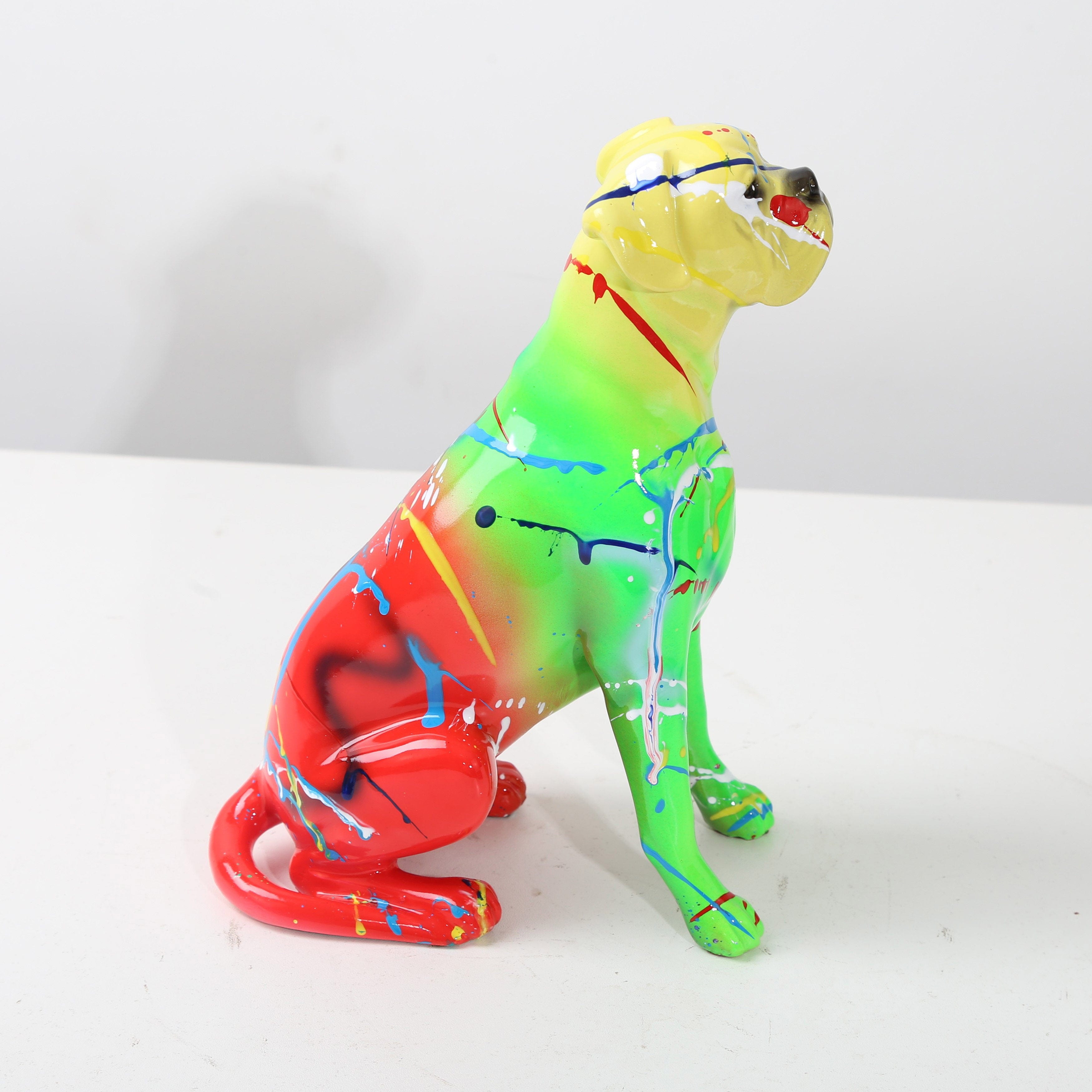 Fluorescence Boxer Statue