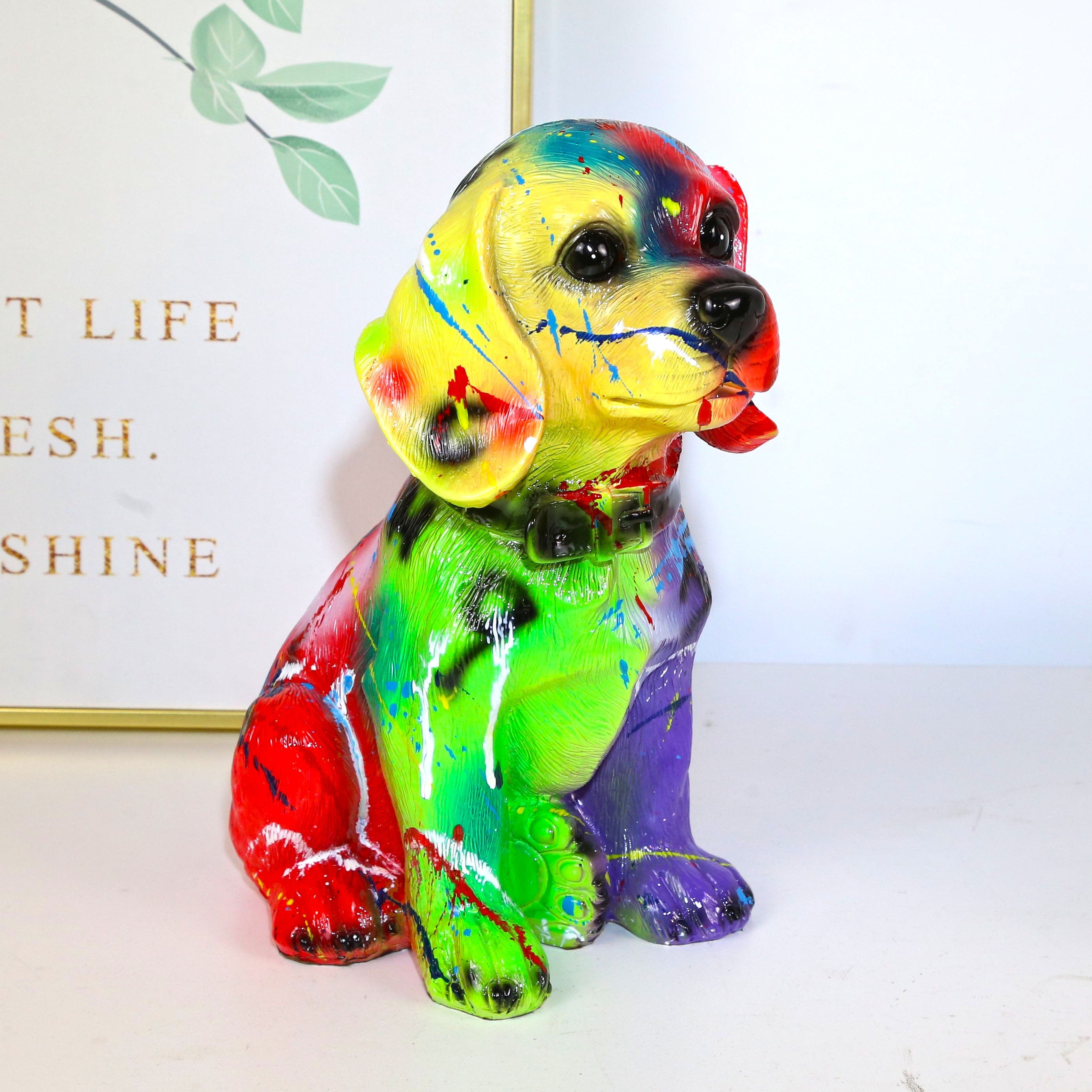 Fluorescence Beagle Statue