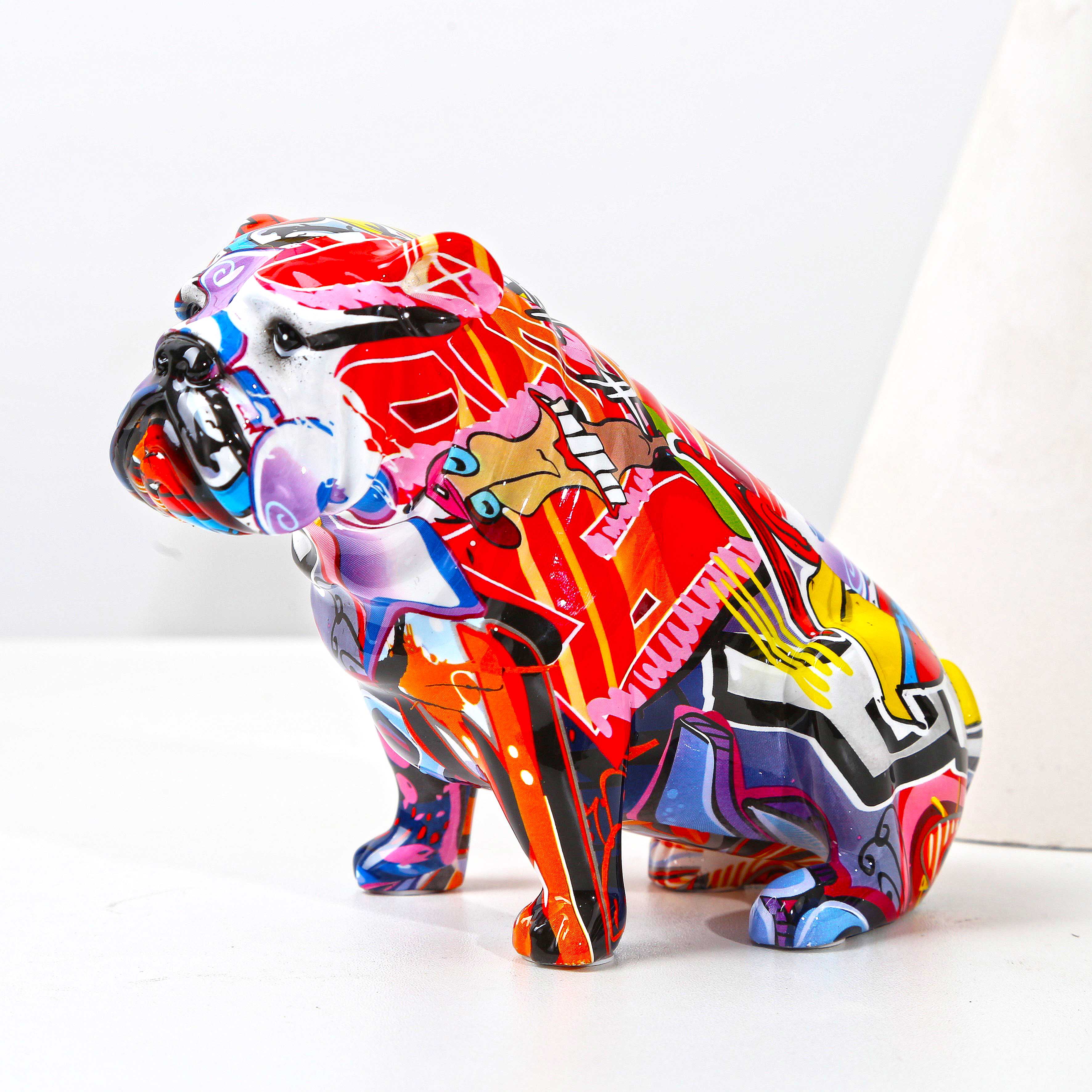 Graffiti Painted Bulldog Figurine – SPEEDY KOALA