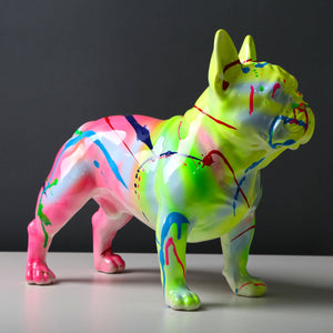 Fluorescence Frenchie Statue
