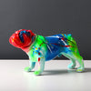 Fluorescence Bulldog Statue