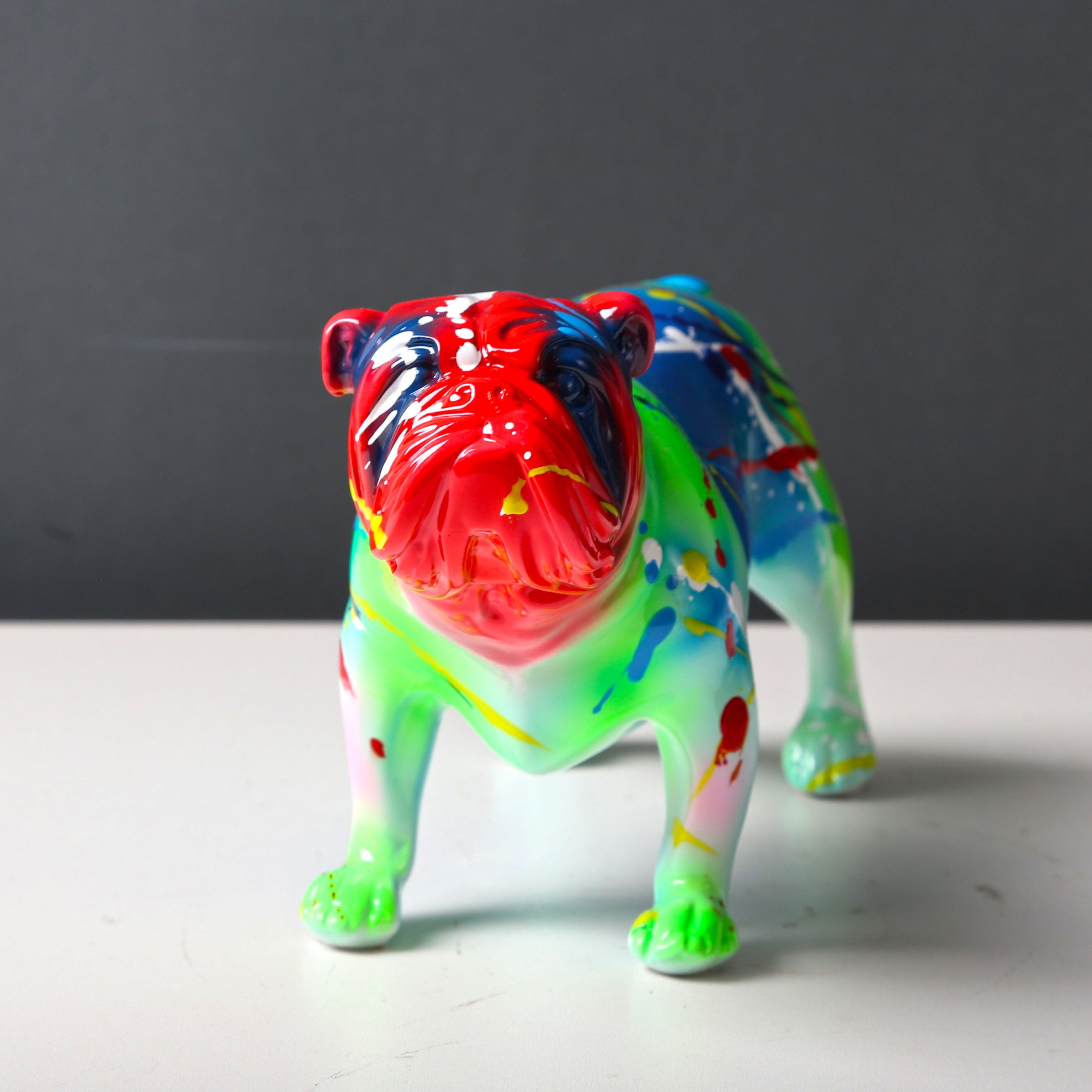 Fluorescence Bulldog Statue