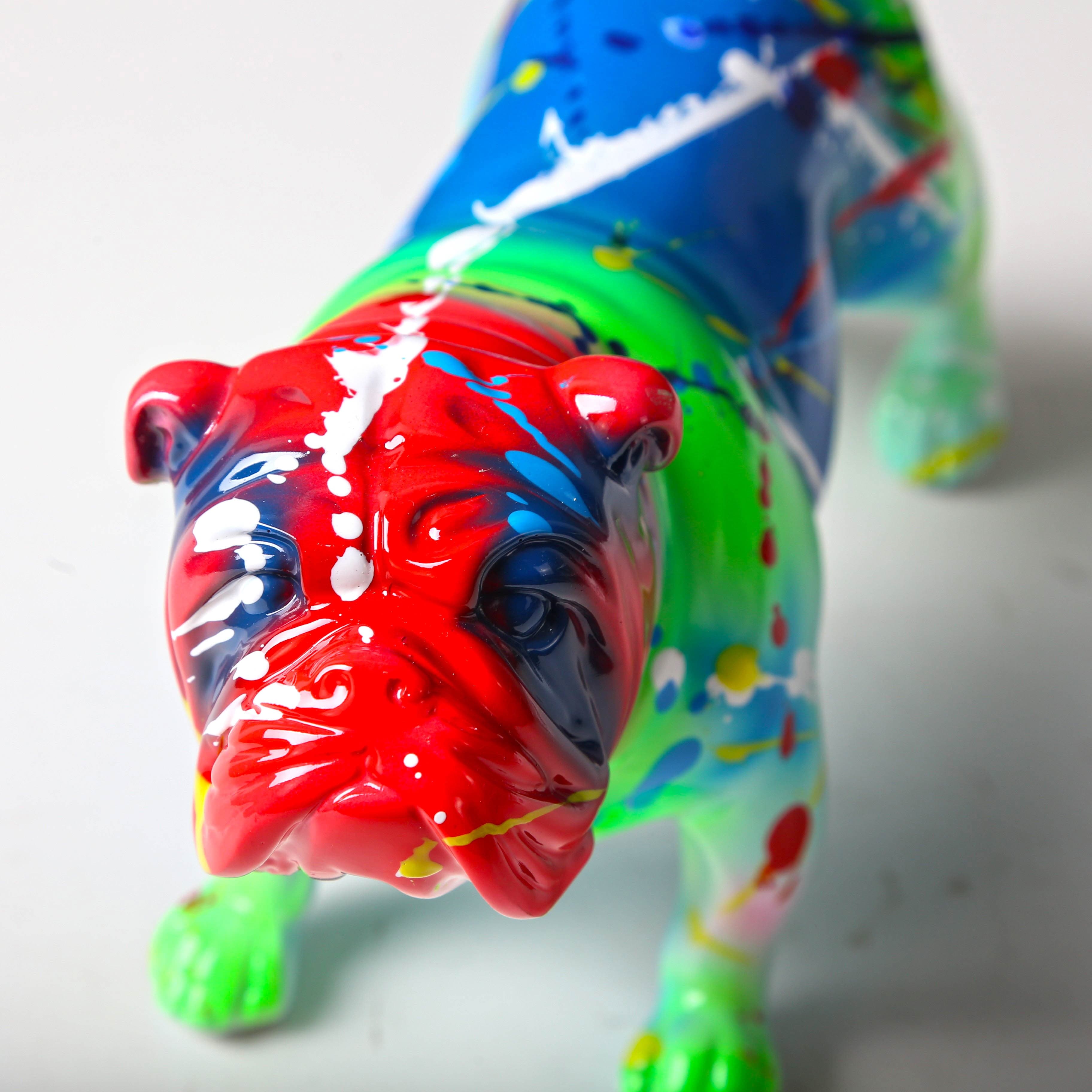 Fluorescence Bulldog Statue