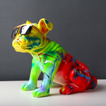 Fluorescence Stylish Bulldog Statue