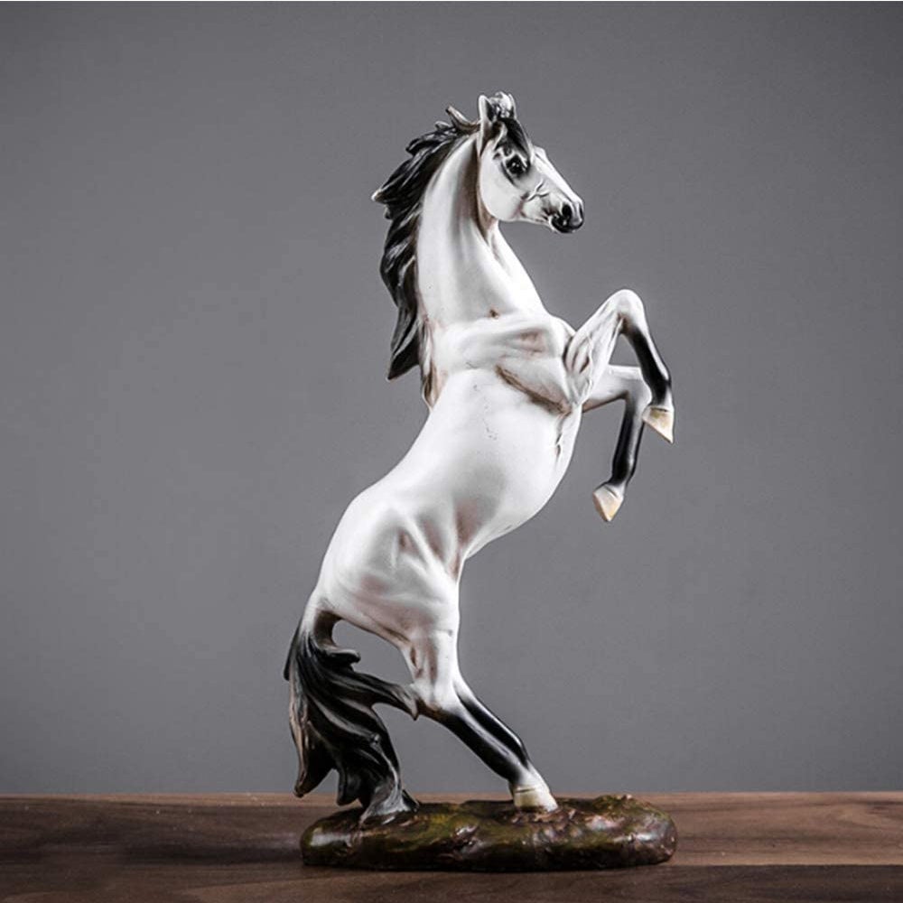 Rearing Horse Simulation Statue