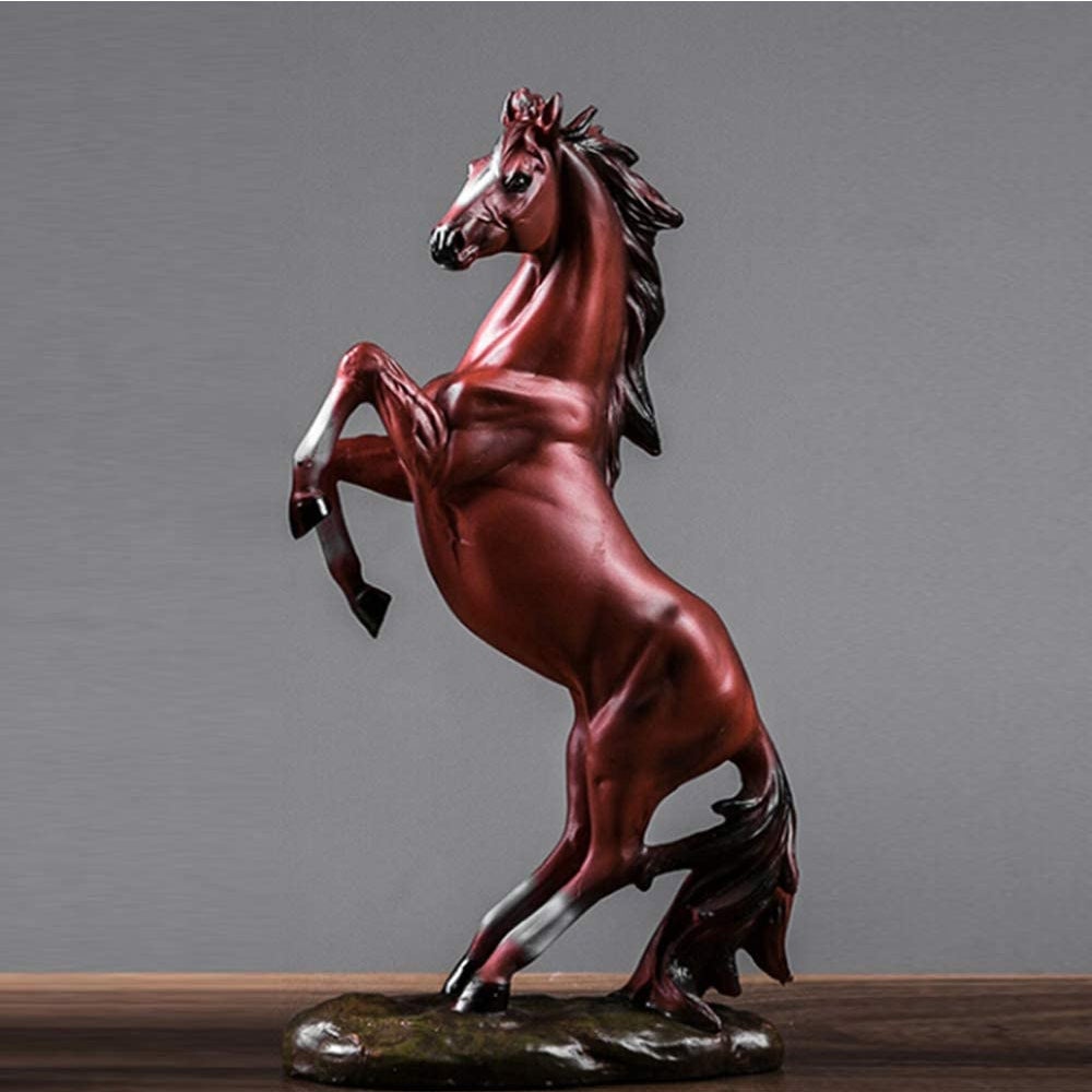 Rearing Horse Simulation Statue