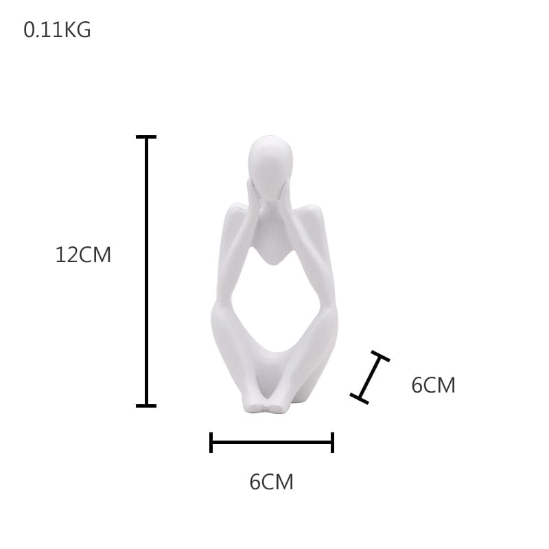 Abstract Book Shelf Figurines