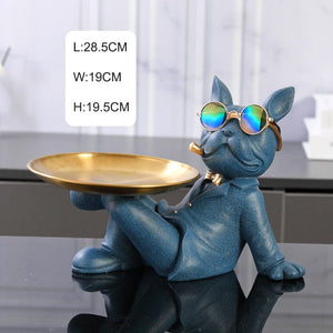 Frenchie Stylish Butler Statue
