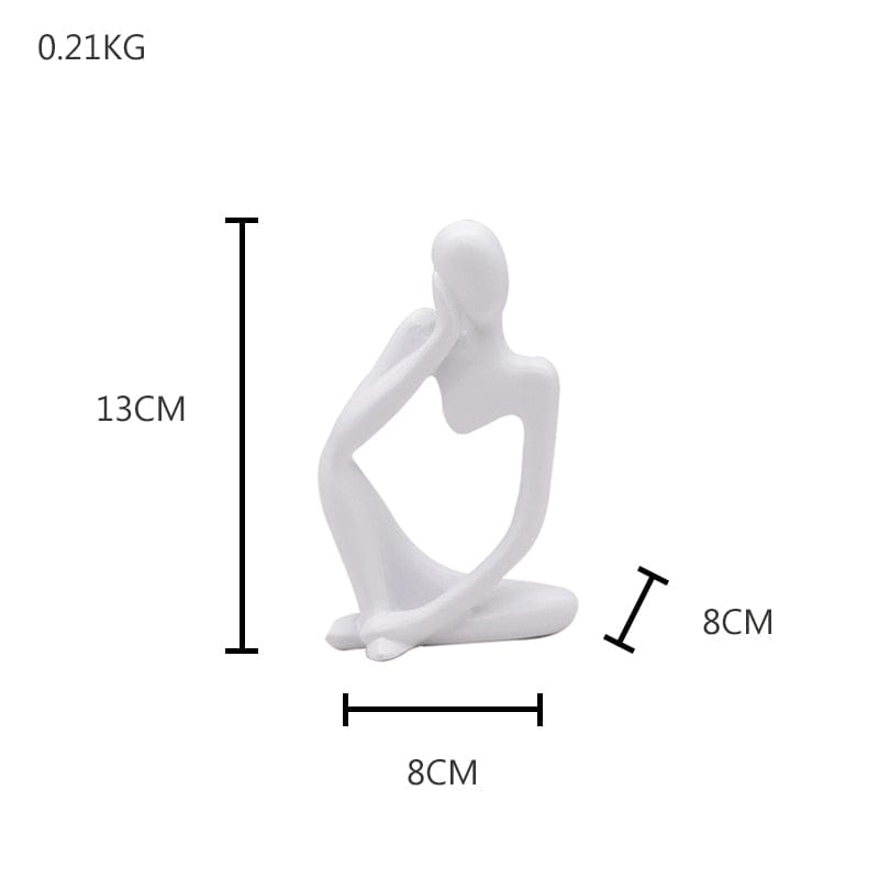 Abstract Book Shelf Figurines