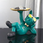 French Bulldog Butler Statue