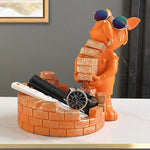 Frenchie Cool Builder Statue